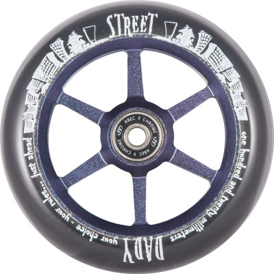 Колесо TECH TEAM 6ST STREET DADY 120 mm черное