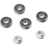 Набор TECH TEAM подшипников 8 шт ABEC 5 и 8 шайб 4 спейсера NN004262